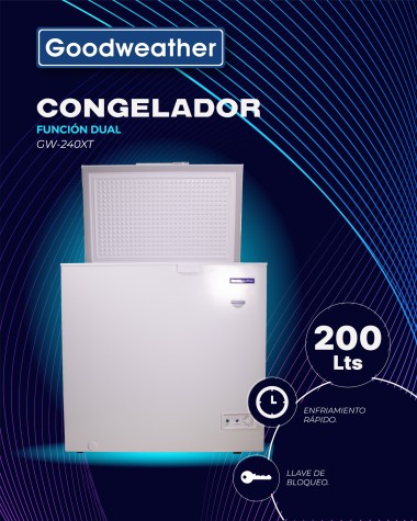 CONGELADOR GOODWEATHER GW-240XT 200LT