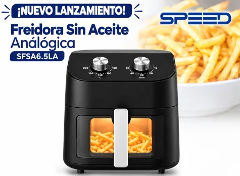 SPEED FREIDORA SIN ACEITE 6.5L 1600W ANALOGICA