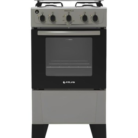 ATLAS COCINA 4H MONACO PLUS TITANIO C/E