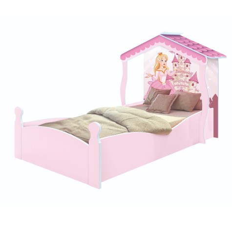 CAMA CASITA 150X070 PRINCESA JA C/ COLCHON