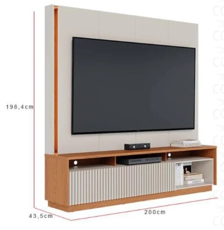 ESTANTE HOME COLIBRI JORDAO OFFWHITE/FRE