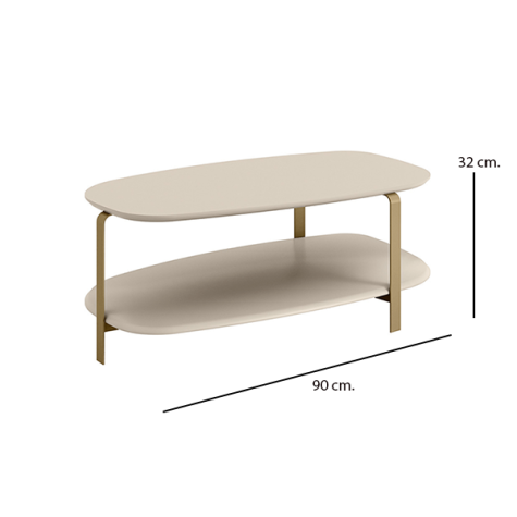 MESA CENTRO OLIMPO OFF WHITE