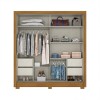 ROPERO 2P CORR C/ESP B93 HENN GRIS|NAT