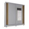 ROPERO 2P CORR C/ESP B93 HENN GRIS|NAT