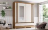 ROPERO BRIZ B373 C/ESP CORR 2P NAT/OFF/NEG