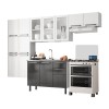 CONJUNTO VERONA COLORMAQ BLANCO|GRAFITO
