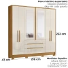 ROPERO MOVAL SAN FRANCISCO C/ESP FREIJO OFF WHITE