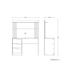 ESCRITORIO C/PANEL DOBLE BL/FOSCO LISO