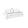 SOFA KAPPESBERG COSMO TERCIOPELO GRIS CL