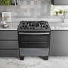 ATLAS COCINA A GAS AGILE UP GLASS TITANIO 5H